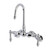 Kingston Brass AE82T1 Aqua Vintage Adjustable Center Wall Mount Tub Faucet, Polished Chrome