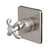Kingston Brass KS3048TX 3-Way Diverter Valve with Trim Kit, Brushed Nickel