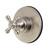 Kingston Brass KS3038BX 3-Way Diverter Valve with Trim Kit, Brushed Nickel