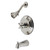 Kingston Brass KB3636AX Restoration Tub and Shower Faucet, Polished Nickel