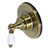 Kingston Brass KS3033PL 3-Way Diverter Valve with Trim Kit, Antique Brass