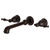 Kingston Brass KS7025NL Naples 2-Handle Wall Mount Roman Tub Faucet, Oil Rubbed Bronze
