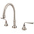 Kingston Brass KS2348ZL Silver Sage Roman Tub Faucet, Brushed Nickel