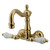 Kingston Brass CC1075T2 Vintage 3-3/8-Inch Wall Mount Tub Faucet, Polished Brass