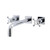 Kingston Brass KS6021BX Metropolitan Wall Mount Tub Faucet, Polished Chrome