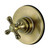 Kingston Brass KS3033BX 3-Way Diverter Valve with Trim Kit, Antique Brass