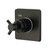 Kingston Brass KS3040DX Concord 3-Way Diverter Valve with Trim Kit, Matte Black