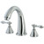 Kingston Brass KS2361AL Naples Roman Tub Faucet, Polished Chrome