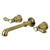 Kingston Brass KS7023BAL Heirloom 2-Handle Wall Mount Roman Tub Faucet, Antique Brass