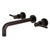 Kingston Brass KS8025DL Concord Two-Handle Wall Mount Tub Faucet, Oil Rubbed Bronze