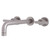 Kingston Brass KS8028CML Manhattan Two-Handle Wall Mount Tub Faucet, Brushed Nickel