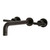 Kingston Brass KS8025CML Manhattan Two-Handle Wall Mount Tub Faucet, Oil Rubbed Bronze