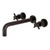 Kingston Brass KS8025DX Concord Two-Handle Wall Mount Tub Faucet, Oil Rubbed Bronze