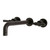 Kingston Brass KS8025ML Milano Two-Handle Wall Mount Tub Faucet, Oil Rubbed Bronze