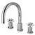 Kingston Brass KS8321DX Concord Roman Tub Faucet, Polished Chrome