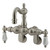 Kingston Brass CC1085T8 Vintage Adjustable Center Wall Mount Tub Faucet, Brushed Nickel