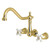 Kingston Brass KS1022PX Heritage Wall Mount Roman Tub Faucet, Polished Brass