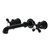 Kingston Brass KS7020AX English Country Wall Mount Roman Tub Faucet, Matte Black