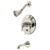 Kingston Brass KB36360NDL NuvoFusion Single-Handle Tub and Shower Faucet, Polished Nickel