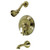 Kingston Brass KB36330PL Restoration Tub and Shower Faucet, Antique Brass