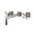 Kingston Brass KS6028ZX Millennium Wall Mount Tub Faucet, Brushed Nickel