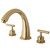 Kingston Brass KS2362CML Manhattan Roman Tub Faucet, Polished Brass