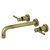 Kingston Brass KS8023DL Concord Two-Handle Wall Mount Tub Faucet, Antique Brass