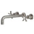 Kingston Brass KS8028NX Hamilton Two-Handle Wall Mount Tub Faucet, Brushed Nickel