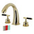 Kingston Brass KS2362CKL Kaiser Two-Handle Roman Tub Faucet, Polished Brass