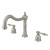 Kingston Brass KS1348NL Naples Roman Tub Faucet, Brushed Nickel