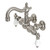 Kingston Brass CA1005T8 Heritage 3-3/8" Tub Wall Mount Clawfoot Tub Faucet, Brushed Nickel