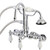 Kingston Brass  AE306T1 Aqua Vintage Wall Mount Clawfoot Tub Faucets, Polished Chrome