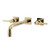 Kingston Brass KS6022DL Concord Wall Mount Tub Faucet, Polished Brass