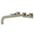 Kingston Brass KS6058ML Milano Wall Mount Tub Faucet, Brushed Nickel