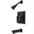 Kingston Brass KB86550ML Milano Tub & Shower Faucet, Oil Rubbed Bronze