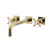 Kingston Brass KS6022BX Metropolitan Wall Mount Tub Faucet, Polished Brass