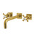 Kingston Brass KS6027BX Metropolitan Wall Mount Tub Faucet, Brushed Brass