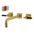 Kingston Brass KS6027CKL Ksiser Wall Mount Tub Faucet, Brushed Brass