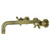 Kingston Brass KS8023BEX Essex Two-Handle Wall Mount Tub Faucet, Antique Brass
