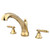 Kingston Brass KS4322GL Georgian Roman Tub Faucet, Polished Brass