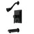 Kingston Brass KB86500DL Concord Single-Handle Tub and Shower Faucet, Matte Black