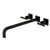 Kingston Brass KS6040CML Manhattan Wall Mount Tub Faucet, Matte Black