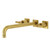 Kingston Brass KS6057ML Milano Wall Mount Tub Faucet, Brushed Brass