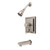 Kingston Brass KB86580DL Concord Single-Handle Tub and Shower Faucet, Brushed Nickel