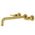 Kingston Brass KS8057DL Concord Wall Mount Tub Faucet, Brushed Brass