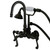 Kingston Brass Aqua Vintage AE7T5FL Royale Wall Mount Clawfoot Tub Faucet with Hand Shower, Oil Rubbed Bronze