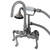 Kingston Brass Aqua Vintage AE7T8FL Royale Wall Mount Clawfoot Tub Faucet with Hand Shower, Brushed Nickel