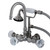 Kingston Brass Aqua Vintage AE7T8WCL Celebrity Wall Mount Clawfoot Tub Faucet with Hand Shower, Brushed Nickel
