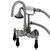 Kingston Brass Aqua Vintage AE7T8PKL Duchess Wall Mount Clawfoot Tub Faucet with Hand Shower, Brushed Nickel