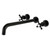 Kingston Brass KS8040BX Metropolitan Wall Mount Tub Faucet, Matte Black